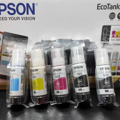 epson ecotank l3210 l1110 l3150 orjinal mürekkep seti 4+1